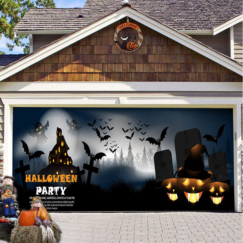 Halloween Garage Door Cover