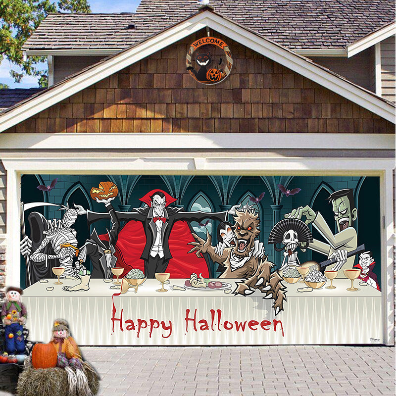 Halloween Garage Door Covers 2