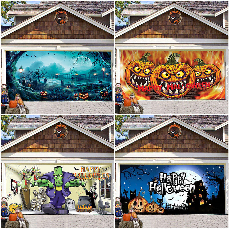 Halloween Garage Door Covers 2